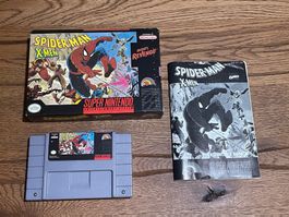 SNES Spiderman X-Men US mit OVP & Anleitung Top Zustand