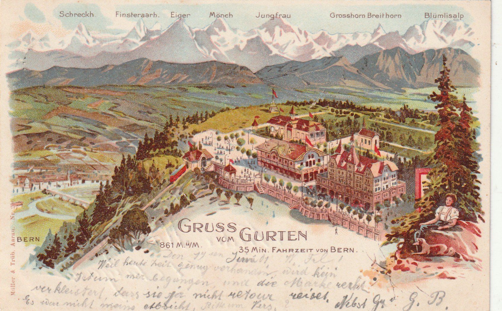 Ansichtskarten: Gurten – Gebraucht aus Rorschacherberg von fratovi2