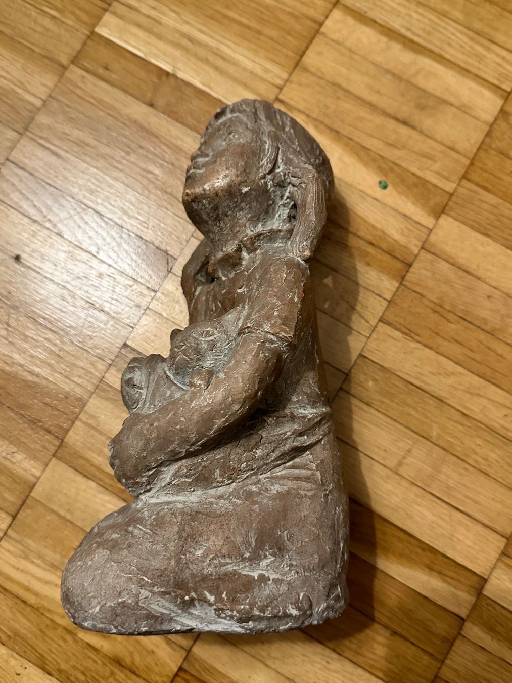 Statuette: Mädchenfigur mit Katze auf dem Schoss – Usato da Zürich venduto da marusapulmi 1