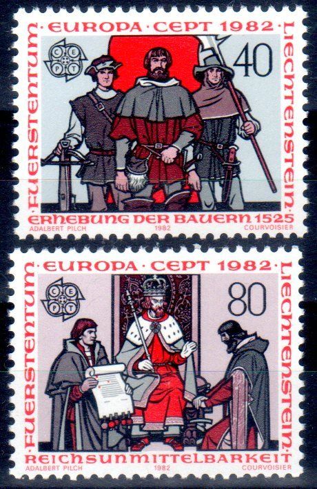 Tutti i francobolli: 1982 EUROPAMARKEN ** POSTFRISCH ** - BB25 – Nuovo (secondo la descrizione) da Losone venduto da EM2019