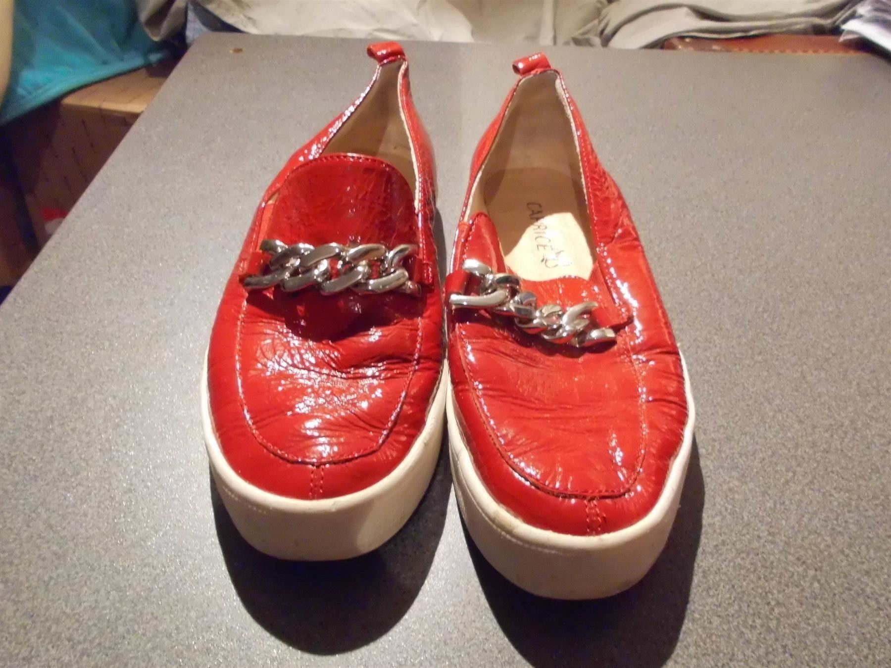 Scarpe da donna: Halbschuhe Grösse 37, Caprice, rot/silbr – Usato da Zürich venduto da abraxas1291 1