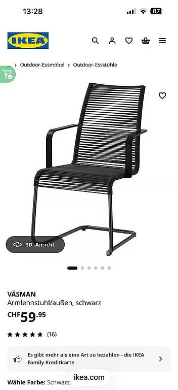 Stühle: Chaise IKEA Vasman – Gebraucht aus Chapelle-sur-Moudon von Maxidub 1