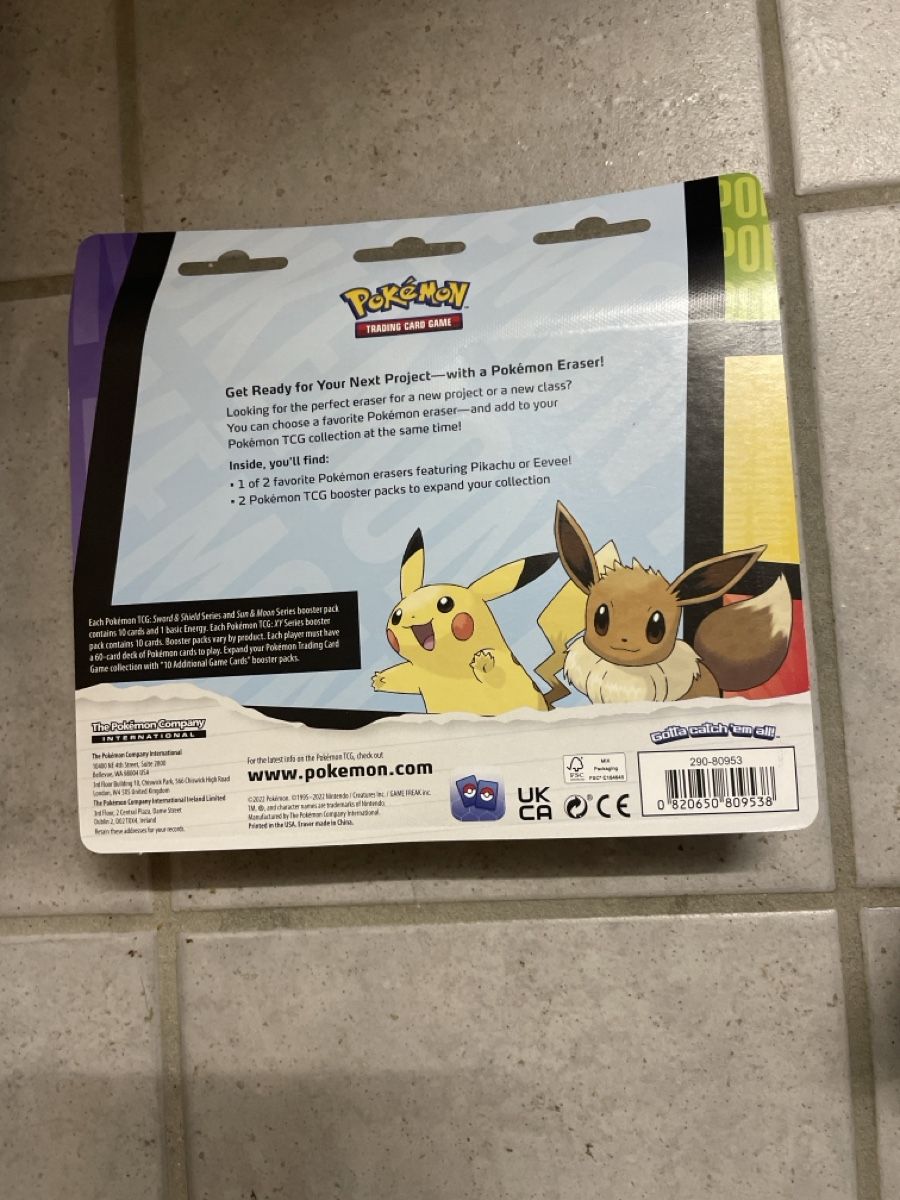 Pokémon Carte collezionabili: Pikachu Eraser Blister Evolving Skies Astral Radiance – Nuovo e nell'imballaggio originale da Bazenheid venduto da Toulouse12 1