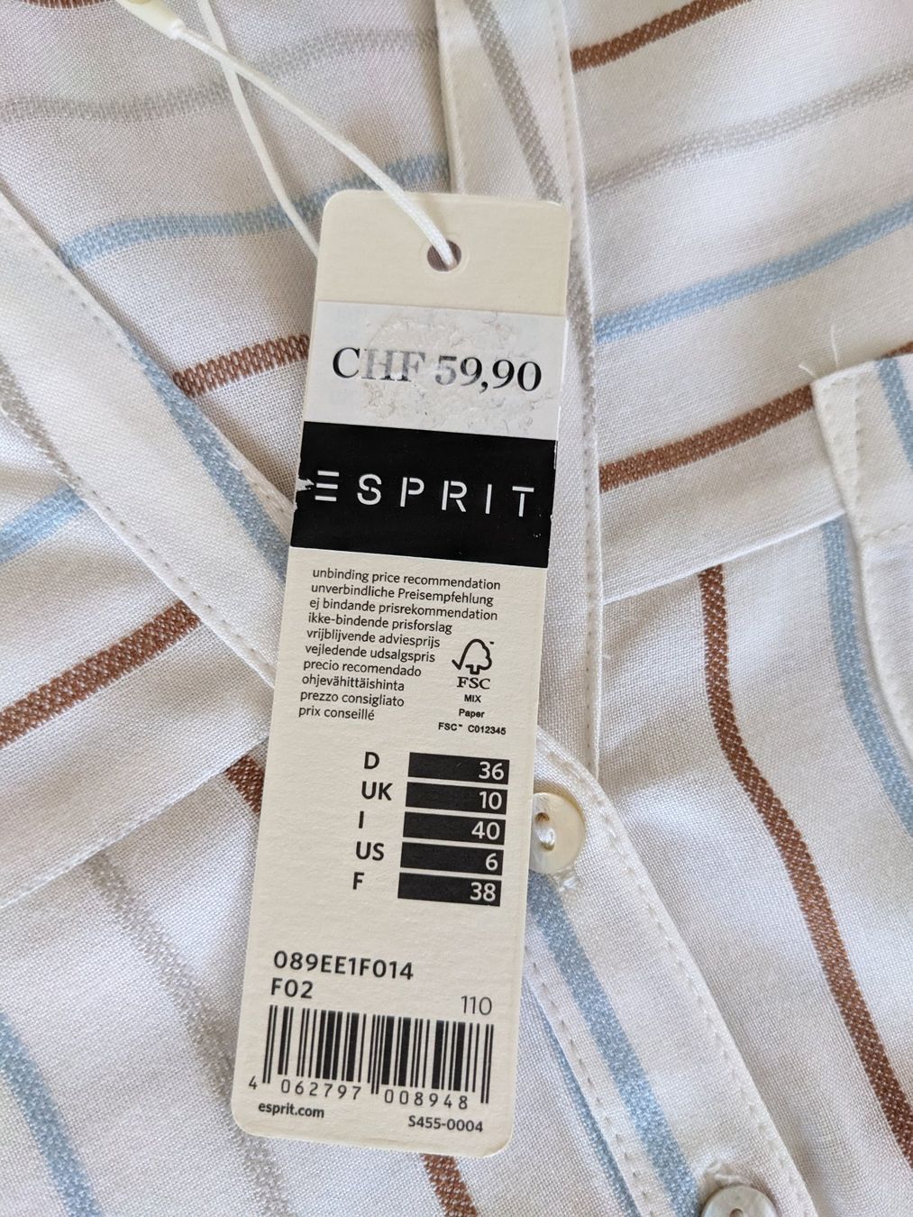Esprit Blusen: Esprit Bluse Gr. 36 neu mit Etikett – Neu und originalverpackt aus Lengnau AG von Nathi88 1