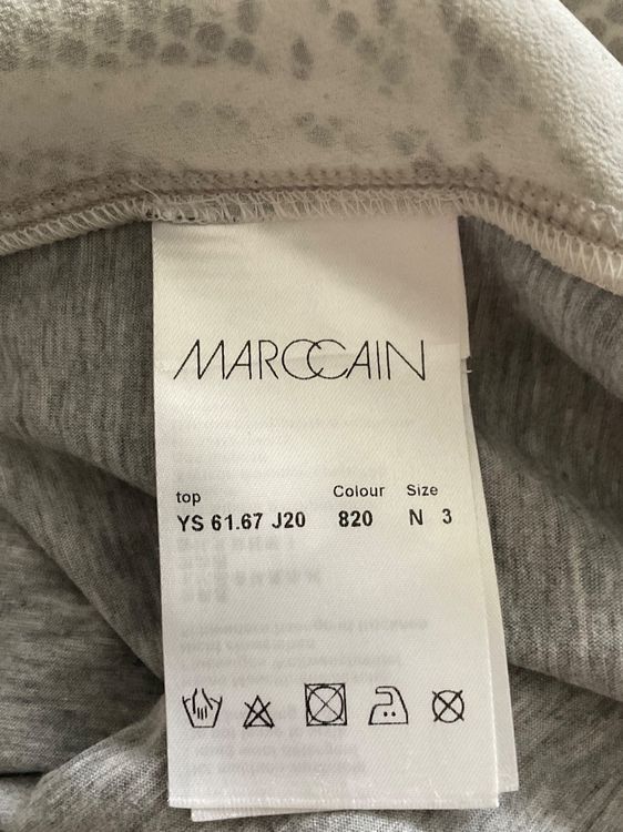 Marc Cain Camicette: Marc Cain Seiden Bluse Gr 3 (38) hellgrau – Usato da Urdorf venduto da alda02 8