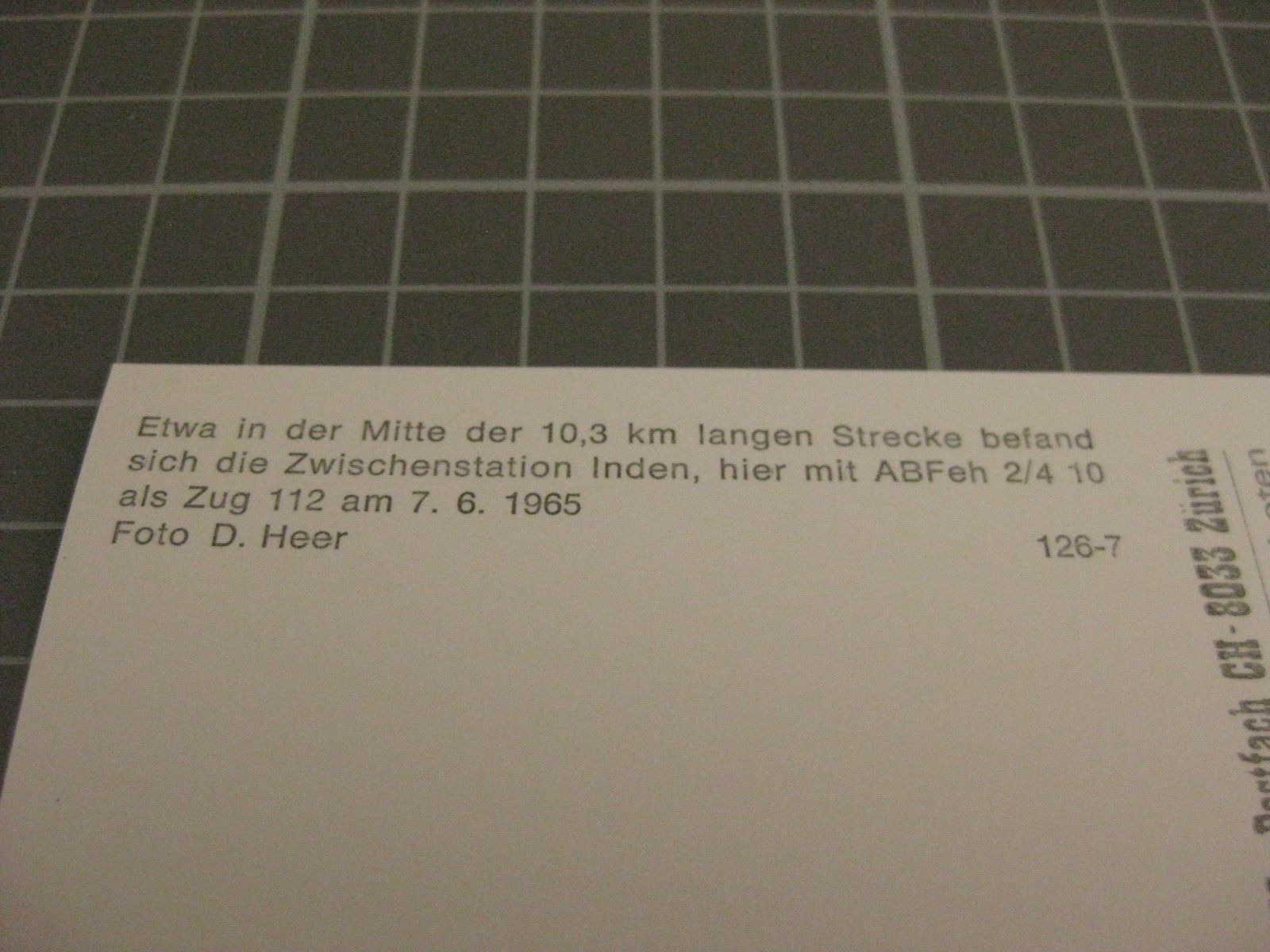Cartoline postali: AK Zug im Bahnhof von Inden – Nuovo (secondo la descrizione) da Malters venduto da Marosko 2