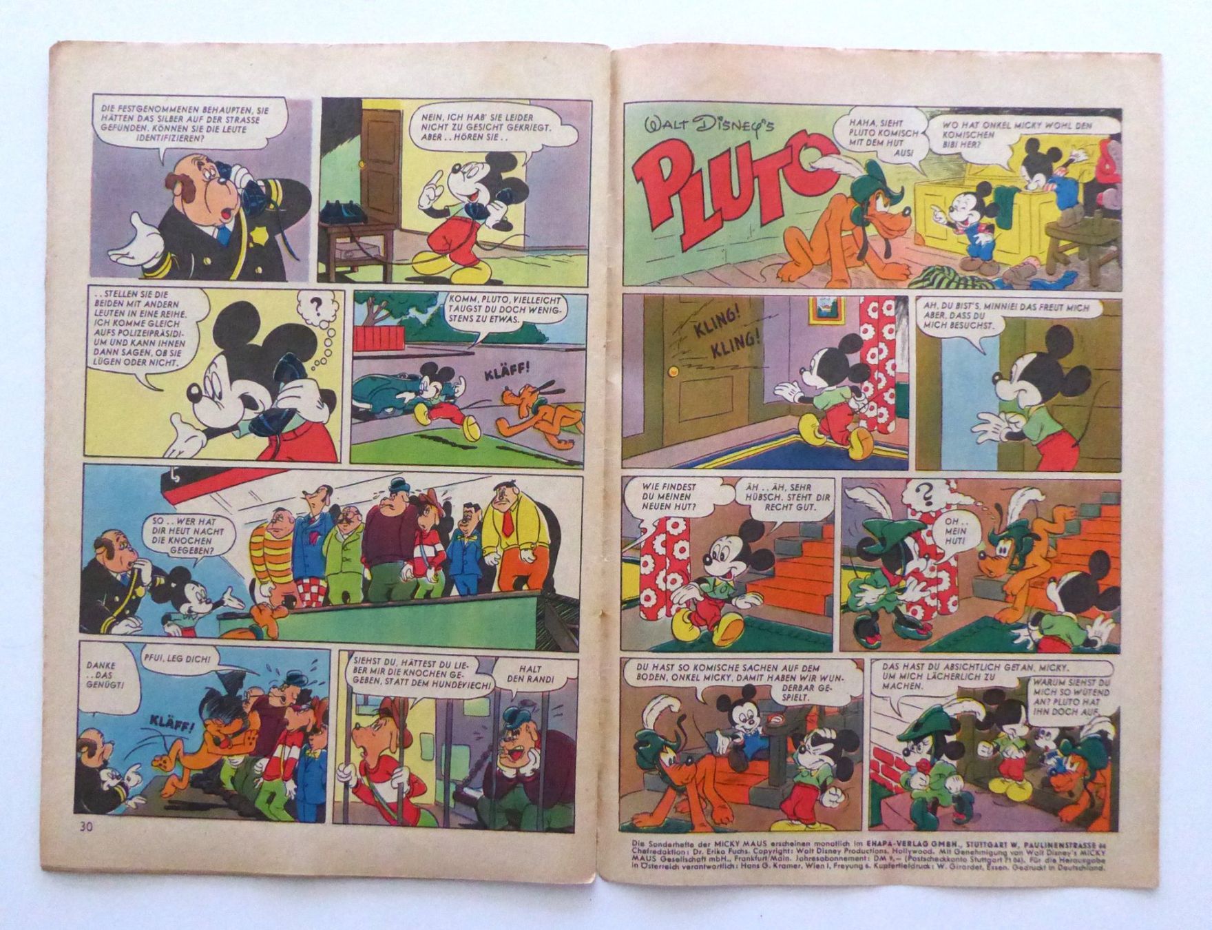 Fumetti: WD Pluto 25. Sonderheft vom April 1955 – Usato da Aesch BL venduto da Kauri1 6