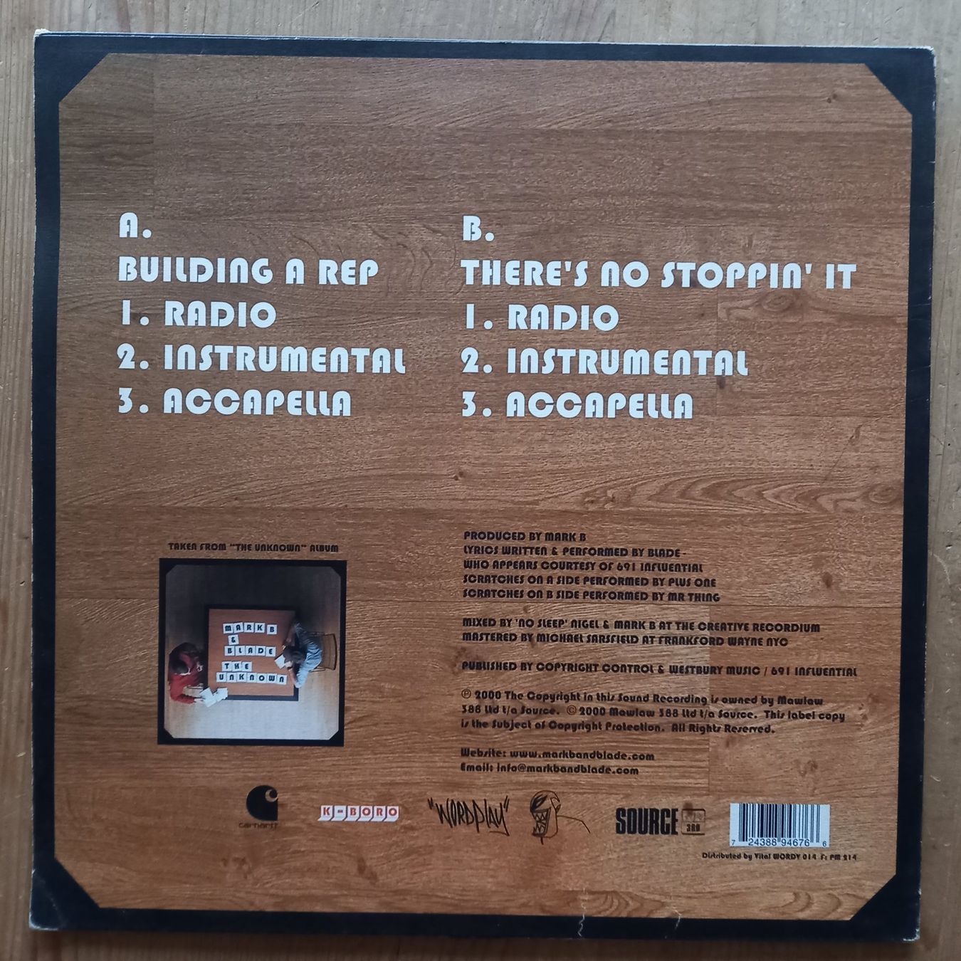 Schallplatten: Mark B & Blade ‎– Building A Rep 12", 2000 – Gebraucht aus münchenstein von karl_heinz_krasser 1