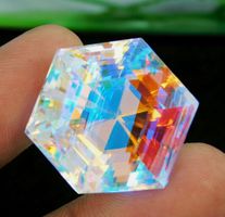 68.65 Ct Brazilian Mystic Hexagon Cut Certified