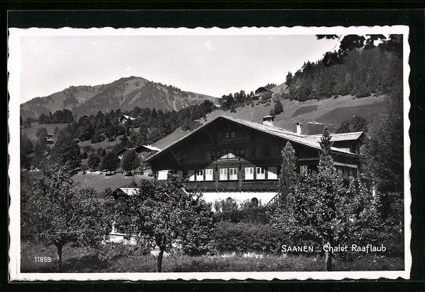 Cartoline postali: AK Saanen, Chalet Raaflaub – Usato da Berlin venduto da bartko-reher