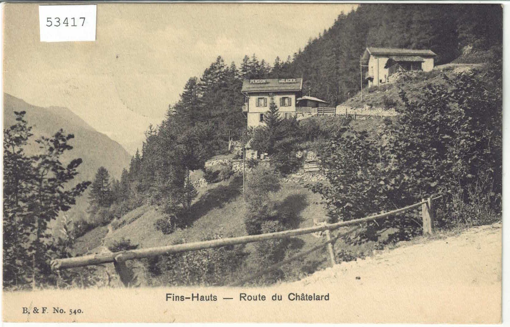 Cartes postales: Fins-Hauts - Route du Chatelard – D'occasion à Ettingen par Kartenplanet
