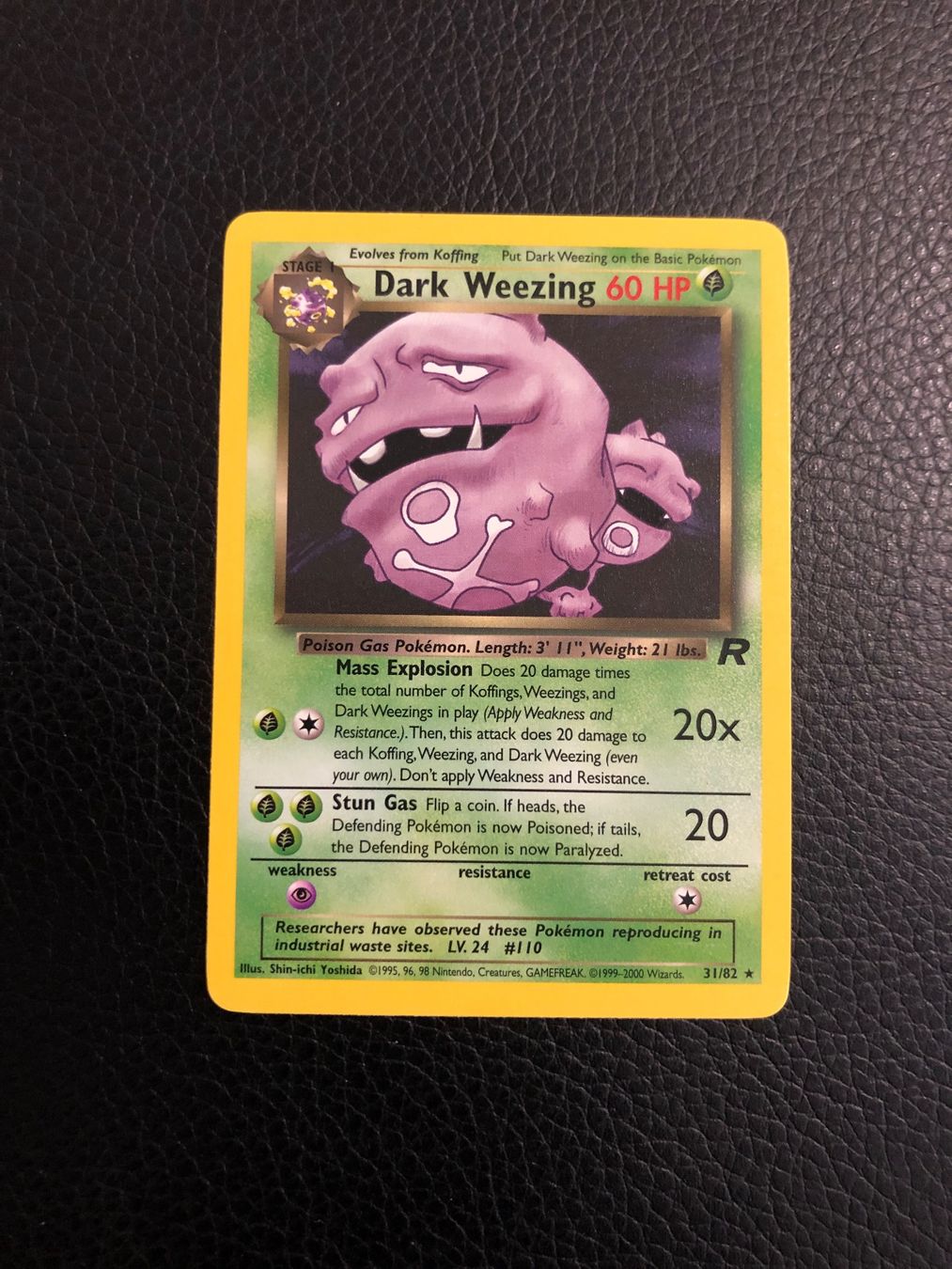 Pokémon Carte collezionabili: Team Rocket Dark Weezing rare 31/82 Ab 1 – Usato da Paradiso venduto da Pkmn10