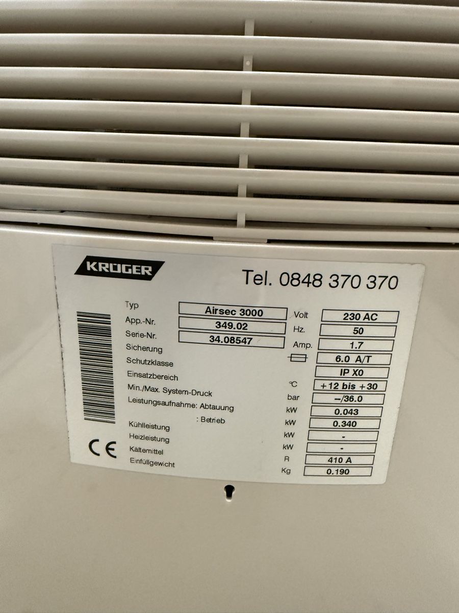 Luftentfeuchter: Kruger Airsec 3000 Dehumidifier Used – Gebraucht aus Oberglatt ZH von ton_6dng 1