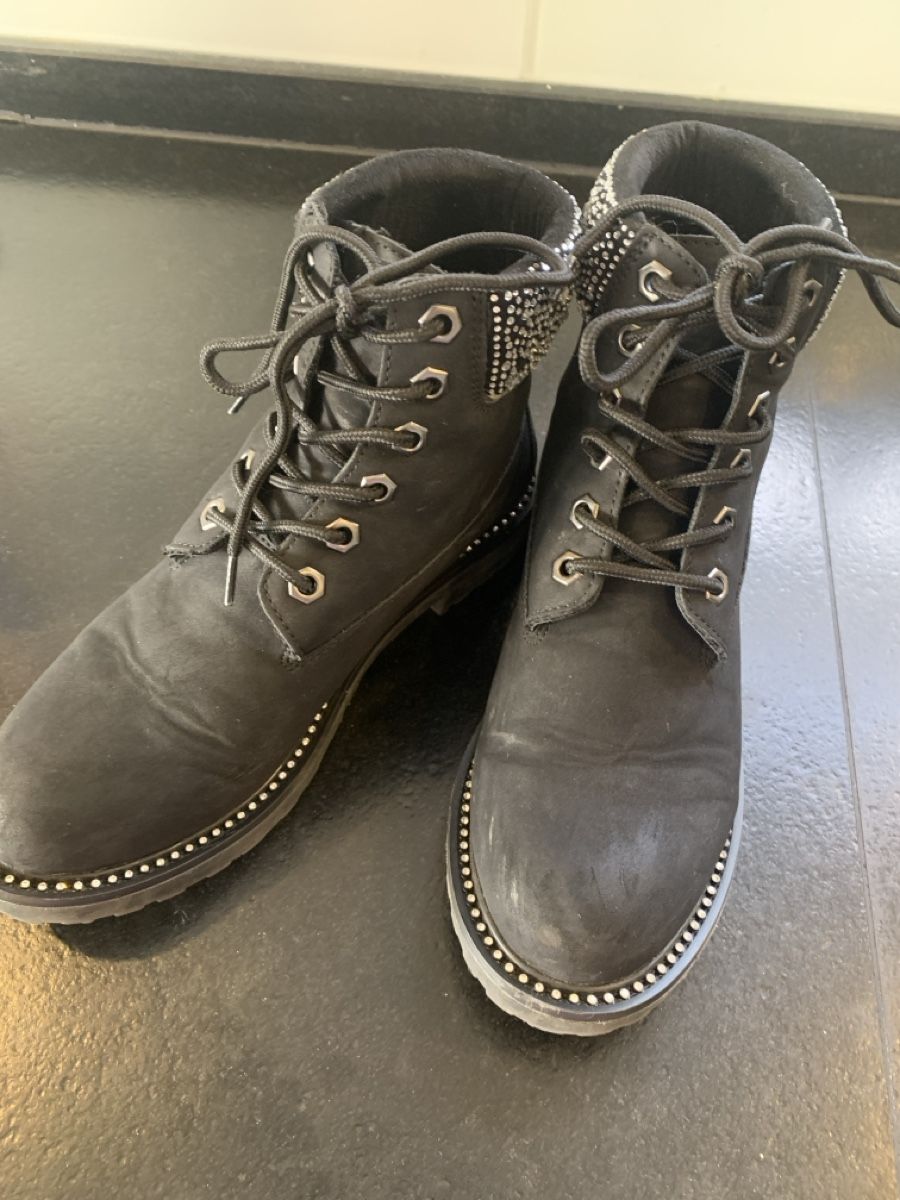 Scarpe da donna: Winterstiefeletten mit Glitzer in Grösse 38 – Usato da Ried-Brig venduto da sylvie1976