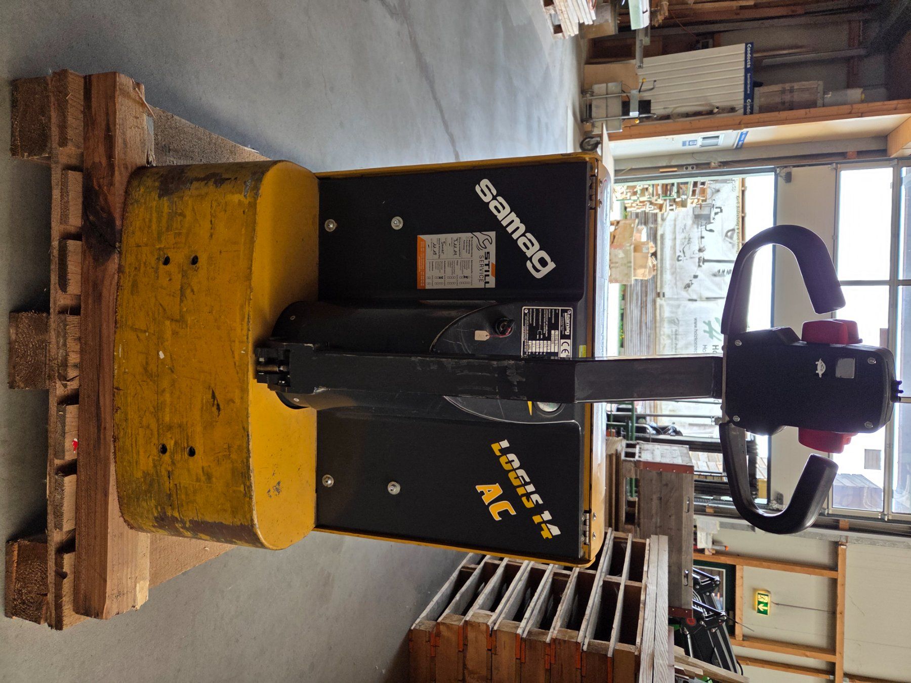 Carrelli elevatori e a forche: Elektro Niederhubwagen gebraucht – Usato da Buchs SG venduto da holzkonzept 1
