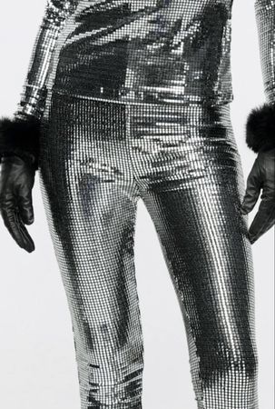 Neue maison margelia silber leggins grösse M