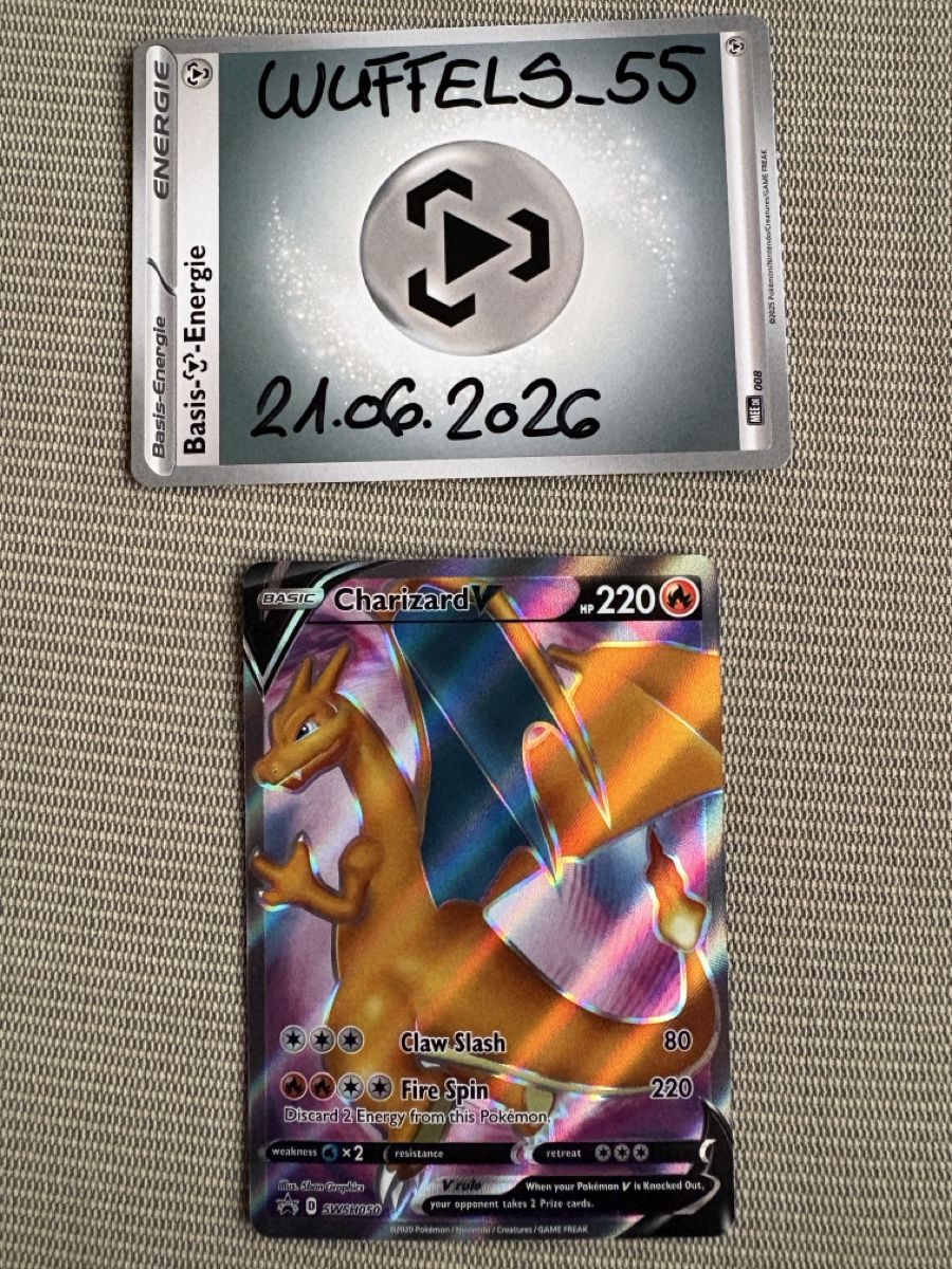 Pokémon Carte collezionabili: Pokemon Charizard V (SWSH050) - ENG – Usato da Berikon venduto da Wuffels_55