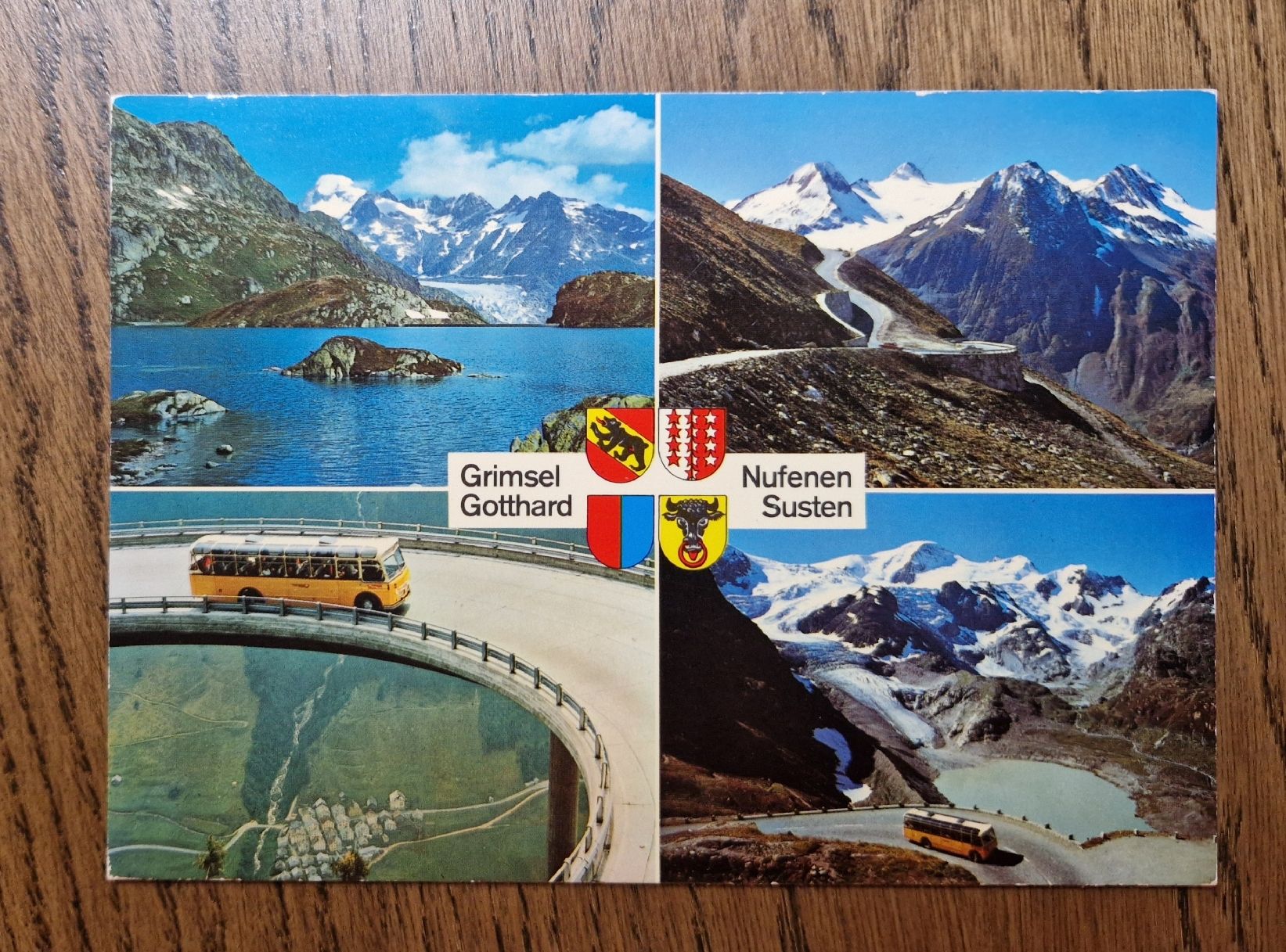 Cartoline postali: Vier Pässe Karte – Usato da Ebikon venduto da Donar50