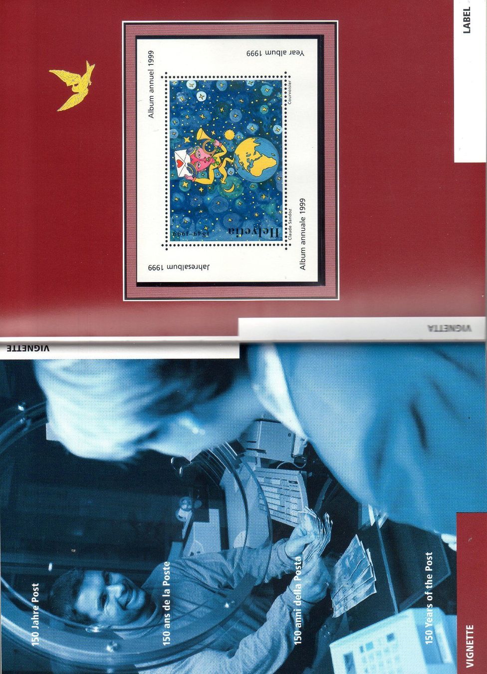 Tutti i francobolli: JAHRBUCH 1999 ORIGINAL ** POSTFRISCH ** – Nuovo (secondo la descrizione) da Losone venduto da EM2019 1