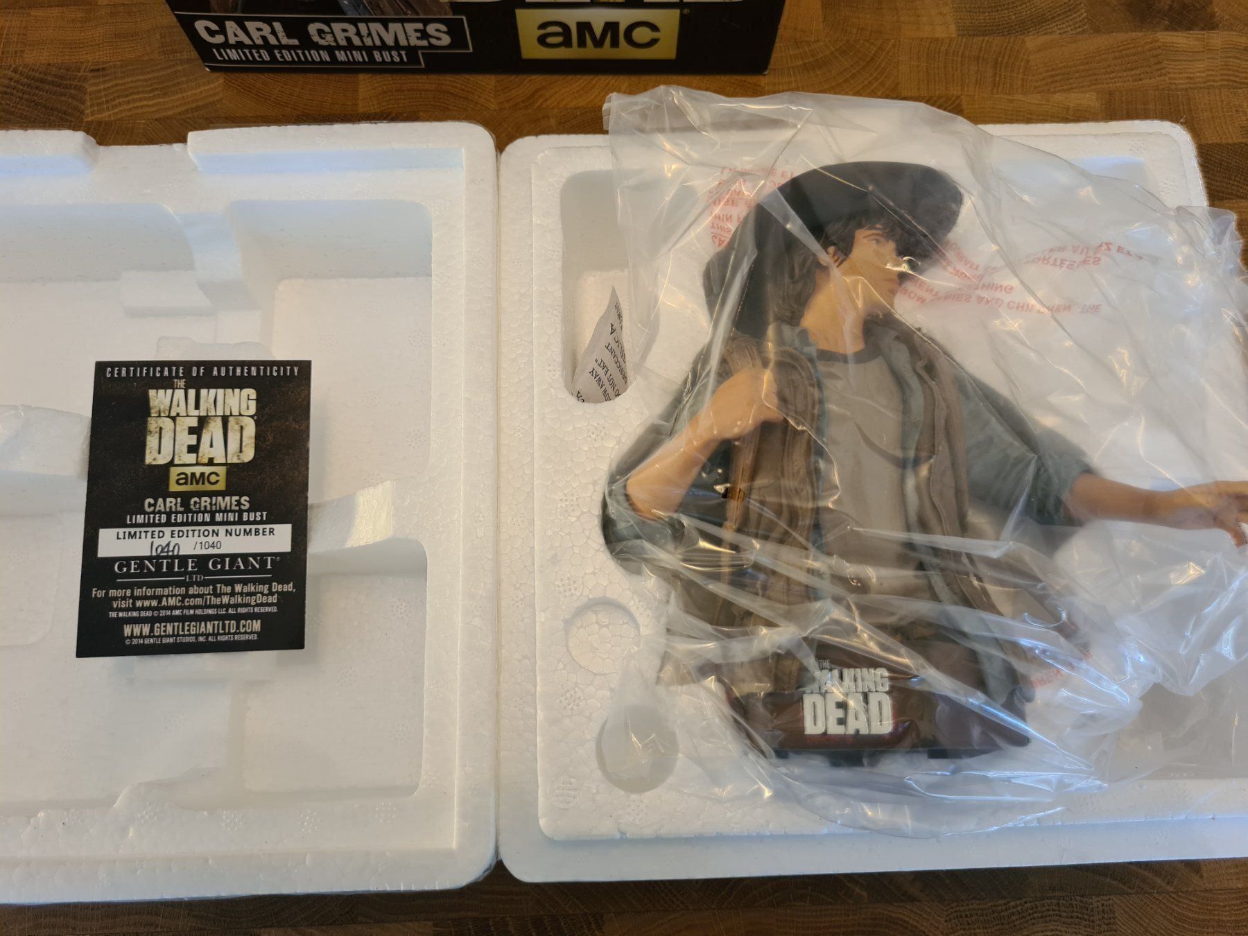 Gentle Giant Statuette: Walking Dead Carl Grimes Bust Limité – Nuovo e nell'imballaggio originale da Broc venduto da jcr_5cqy