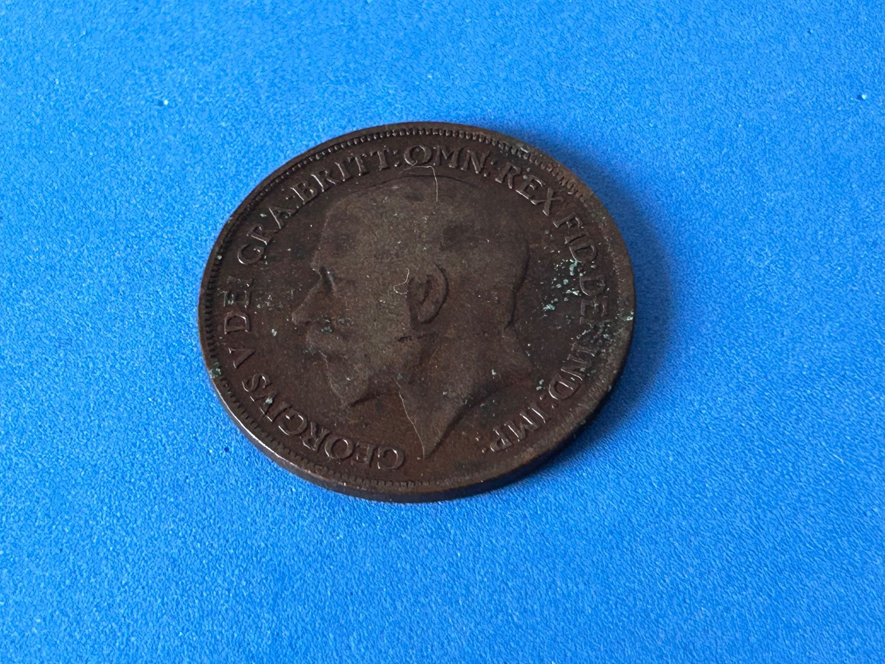 Tutti le monete: UK - One Penny 1917 – Usato da Corcelles NE venduto da AJKader 5