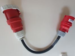 Übergangskabel CEE32  -  CEE63, 6mm2
