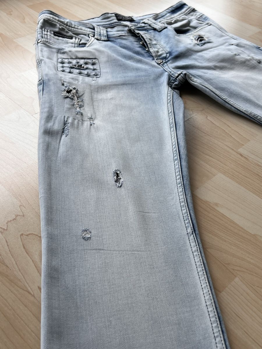 Jeans: Philippe Plein Jeans, hellblau – Usato da Winterthur venduto da ChicMarkt 1