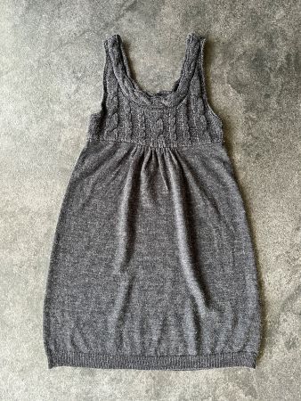 H&M Damen Spaghettiträger-Strickkleid - Größe M