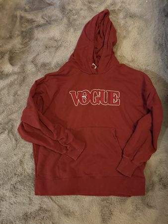 Hoodie VOGUE rot Grösse  M Kapuzenpullover Pullover Damen He
