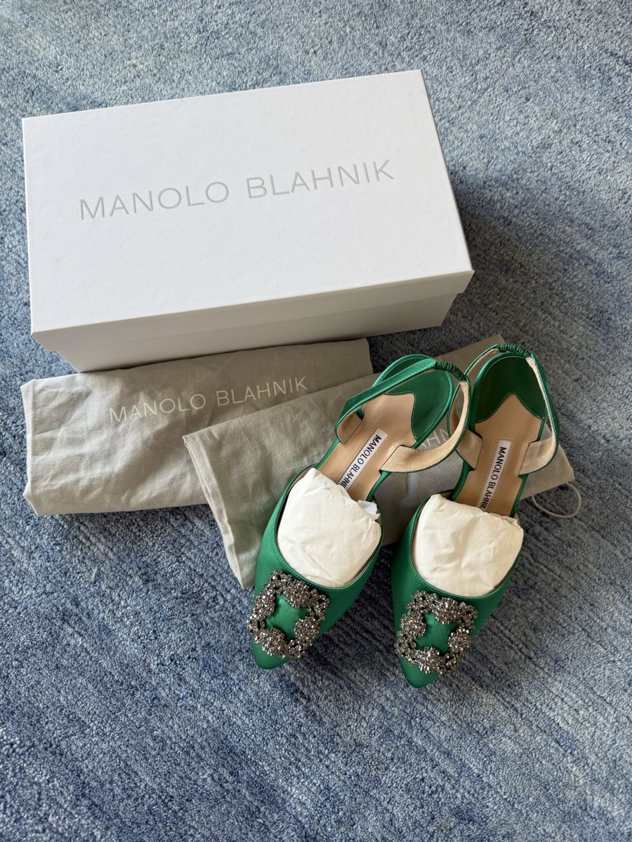 Manolo Blahnik Scarpe da donna: Manolo Blahnik Hangisi slingback pumps 36.5 – Usato da Zürich venduto da shuenoma