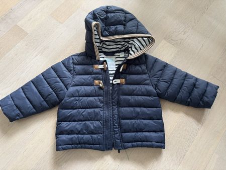 Kinder Jacke Obaibi dunkelblau gesteppt Grösse 80 cm