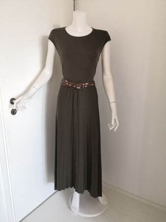🤩MASSIMO DUTTI MAXI-KLEID OLIVGRÜN