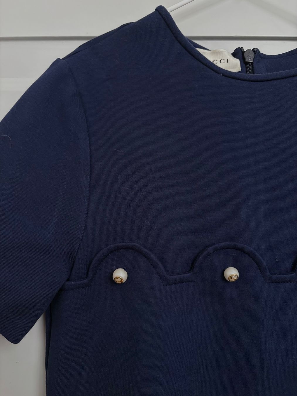 Gucci Vestiti & Gonne: Gucci, Kleid, 146, Jersey, dunkelblau – Usato da Zürich venduto da Pokimoki_1 2