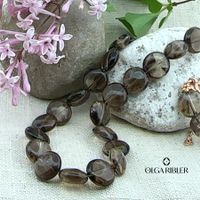 Rauchquarz Unikate Collier by Olga Ribler