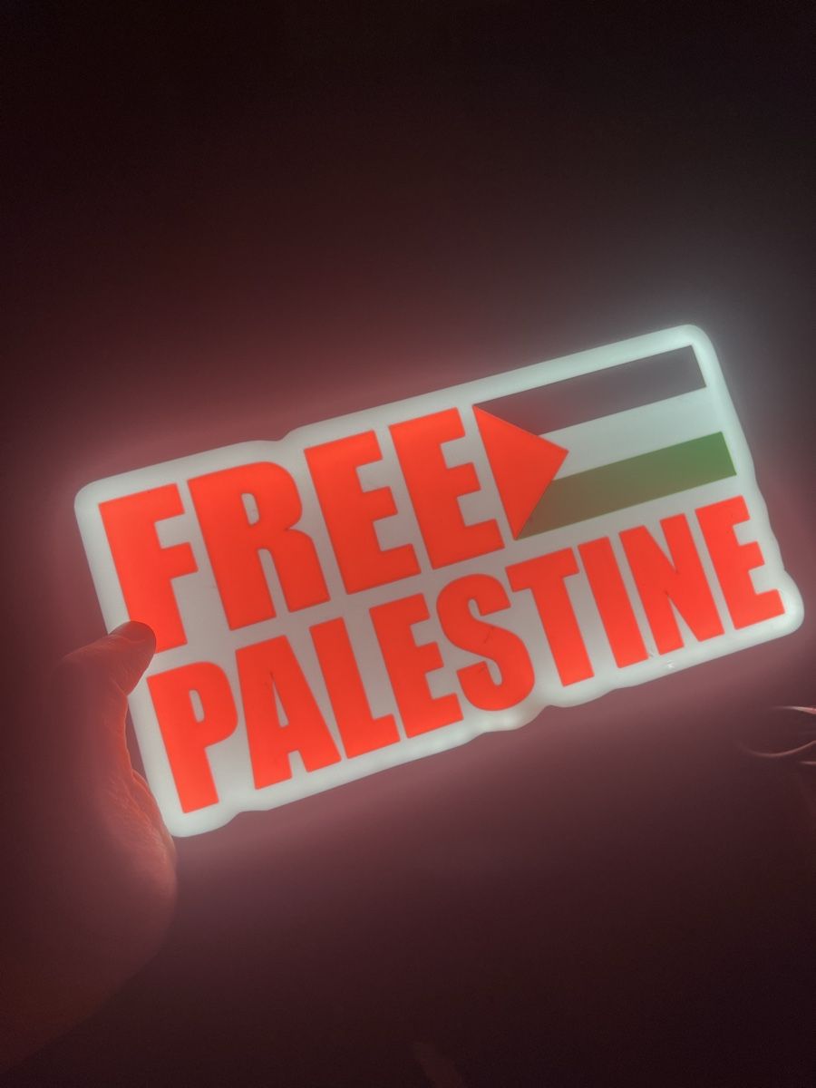 Lampen: Lightbox Free Palestine USB – Neu (gemäss Beschreibung) aus Noville von Berlusconi55 2