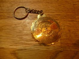 Antiker Taschenkalender 2000-2035 Messing Schlüsselanhänger