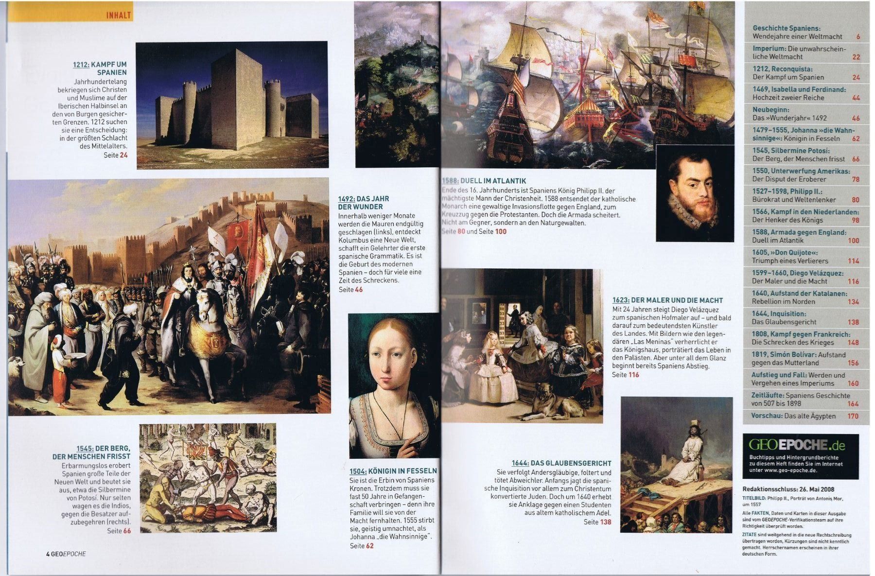 Riviste & Magazine: GEO EPOCHE Magazine Nr. 31: Spanien – Usato da Unterengstringen venduto da Lastchance 1