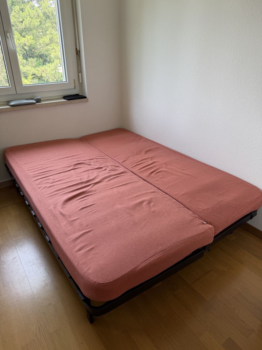 Ikea Sofas: IKEA Sofa bed red/brown (Nyhamn)  – Gebraucht aus Neuchâtel von eve_bb9y 1