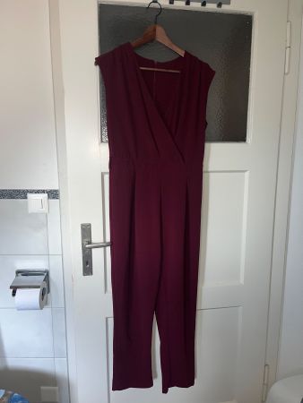 Jumpsuit dunkelrot
