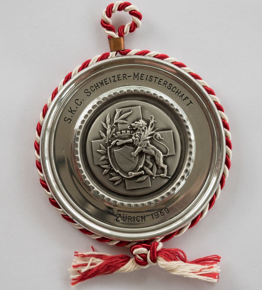 Medaglie: S.K.C. Schweizer-Meisterschaft 1959 ZH – Usato da Rotkreuz venduto da Swiss-Coins