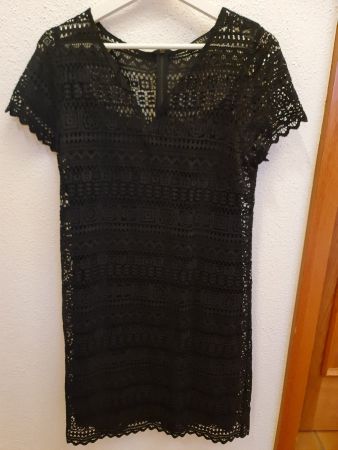 Kleid Caroll Paris schwarz Spitze Grösse 40 gebraucht