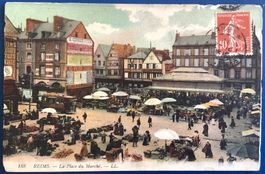 1911 Frankreich - Reims - Postkarte .Gelaufen