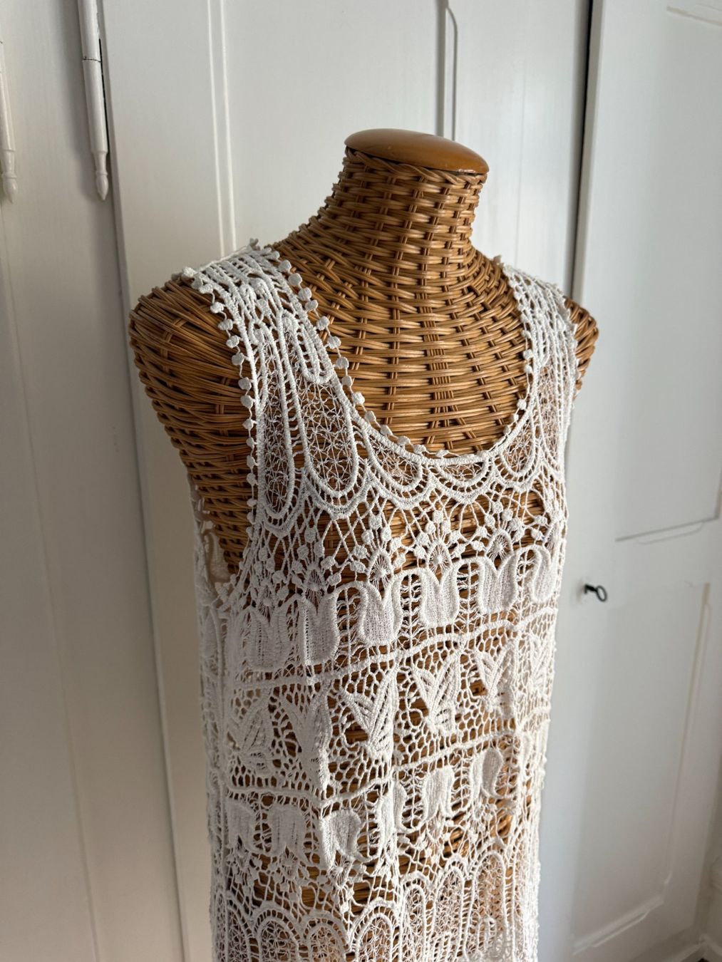 Vestiti: Hippie Häkelkleid weiss M – Usato da Zürich venduto da Diazaio 1