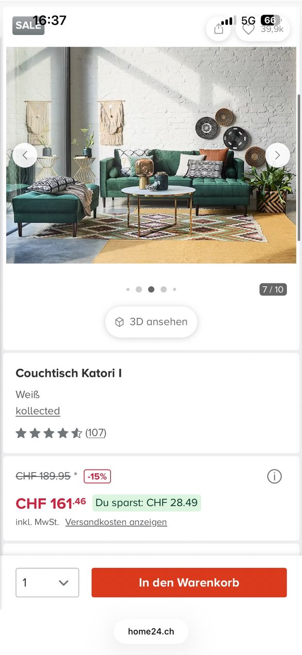 Tische: Couch-Tisch – Gebraucht aus Davos Platz von laaaarixx 3