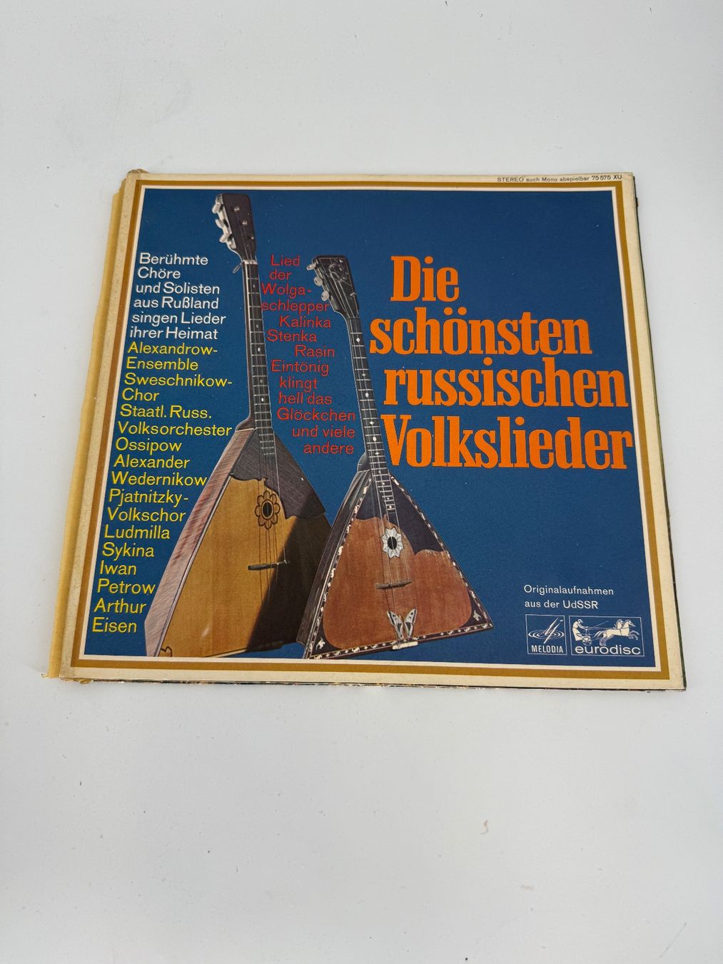 Dischi in vinile: Die schönsten russischen Volkslieder LP/ Schallplatte – Usato da Auenstein venduto da moin.