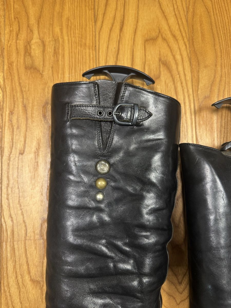 Scarpe da donna: HTC Biker Boots, Schwarz, Gr. 38, Leder, – Nuovo (secondo la descrizione) da Haldenstein venduto da nicB74 2
