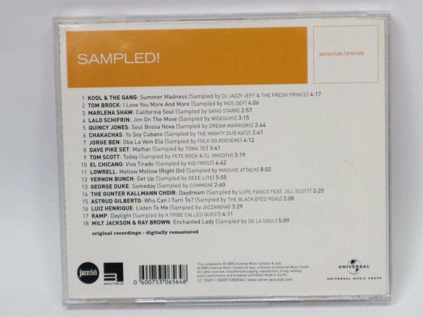 CDs: CD Sampled Jazz Classics Rare Grooves & Breaks Various – D'occasion à Eschenbach SG par Astalavista 1