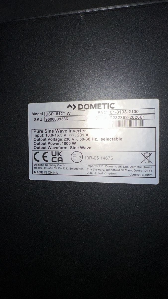 Inverter: Dometic Sinepower Inverter DSP1812-T – Usato da Dottikon venduto da jo-br 3