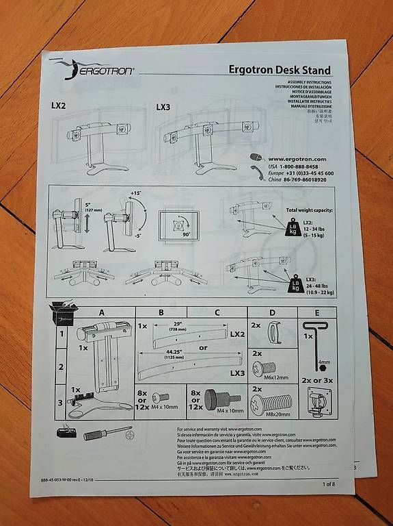 Staffa per monitor: Ergotron double porte écrans réglable – Usato da FRIBOURG venduto da bigpolarbears 4