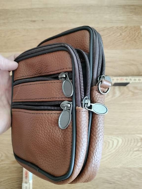 Borse: Echtleder Umhänge-Gürteltasche Neu in hellbraun – Nuovo e nell'imballaggio originale da Muri AG venduto da goodmood17 2